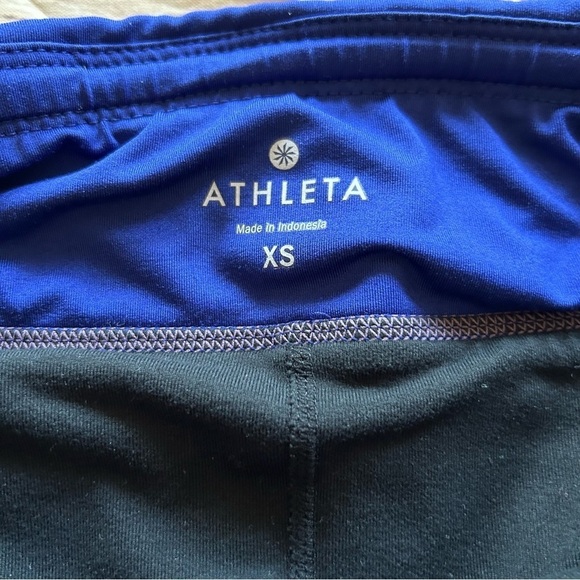 ATHLETA Womens  READY SET GO 2-in-1 Running Blue/Black Size XS Pulse Shortie - Picture 4 of 7